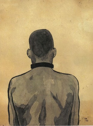 A Man (Detail - Watercolor), 2010