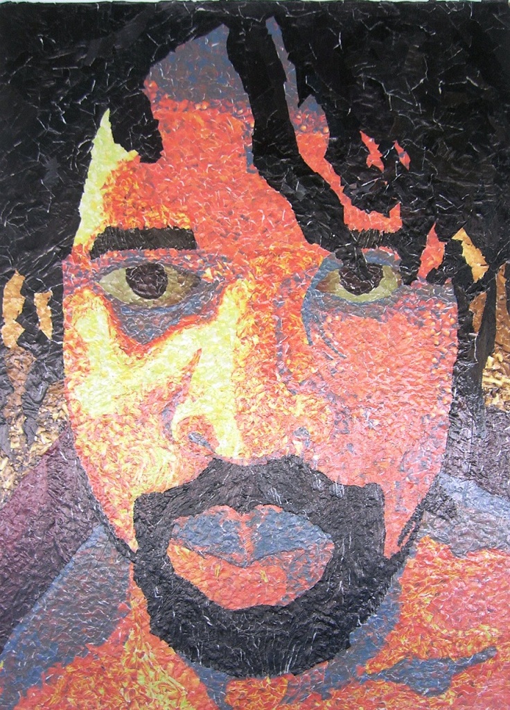 Self Portrait, Collage, 48"x40", 2009