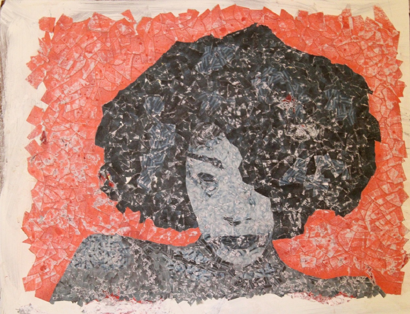 Tanisha, Collage, 23"x18", 2011, A rendering of Tanisha Payne. 